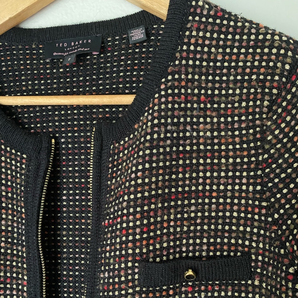Ted Baker Rylene Metallic Wool Jacket - Picture 7 of 9